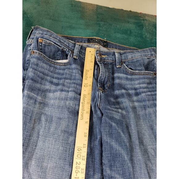 Lucky Brand Jeans Size 8 Womens Blue Stretch Pants Mid Rise Sweet N Straight - Picture 7 of 13